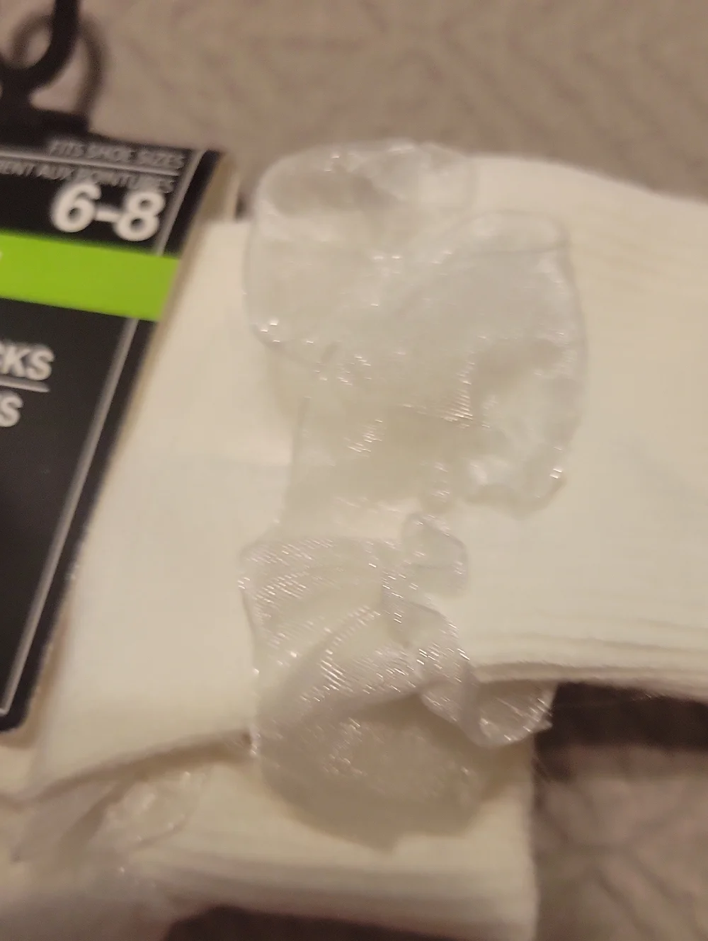 Kids White Ruffle Ankle Socks with Sheer Bow Accent